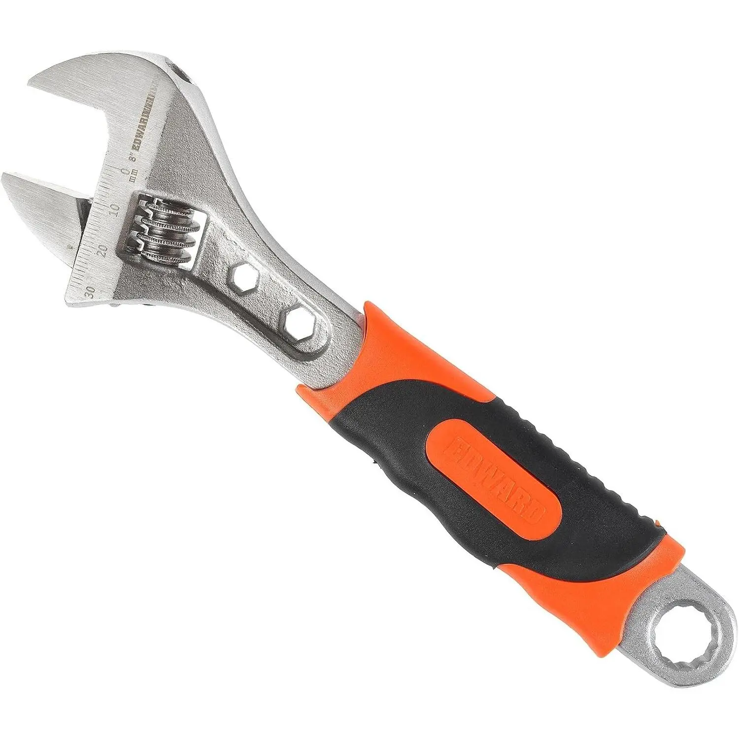 Pro 8" Adjustable Wrench - Carbon Steel Adjusting Design - Crescent Pro Grip for Greater Leverage - Adjustable Width - Spanner Handle
