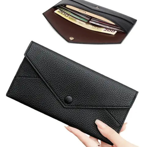 Women's Elegant Solid Color Long Wallet, Fashionable PU Leather Card Holder, Casual Trendy Versatile High-quality Daily Wallet, Ladies Wallet, Christmas Gift, Valentine's Day Gift, Ideal Gift，Thanksgiving gifts, #GLOBAL PICKS