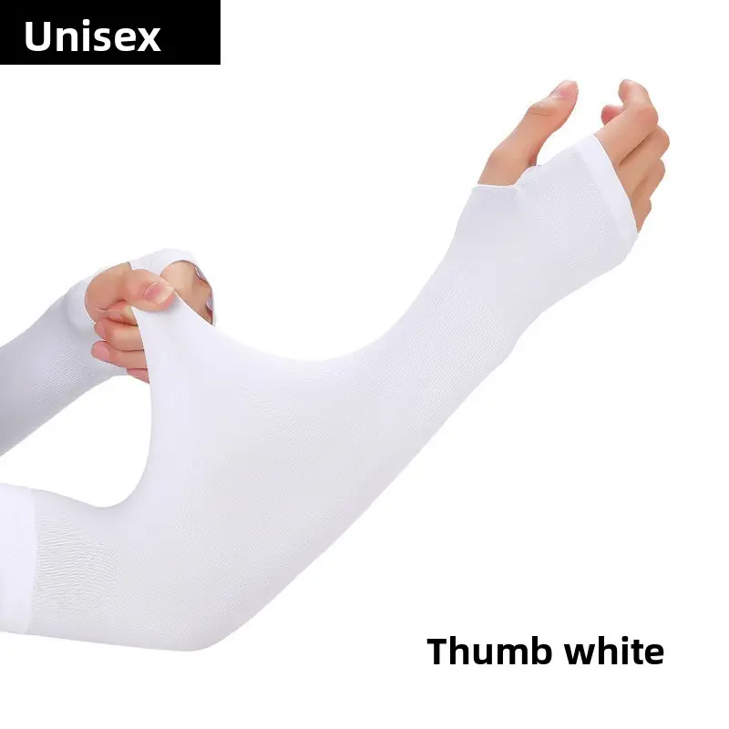 Summer outdoor sunscreen ice sleeve cover UV protection hand sleeve sports cycling travel nylon ice silk sleeve