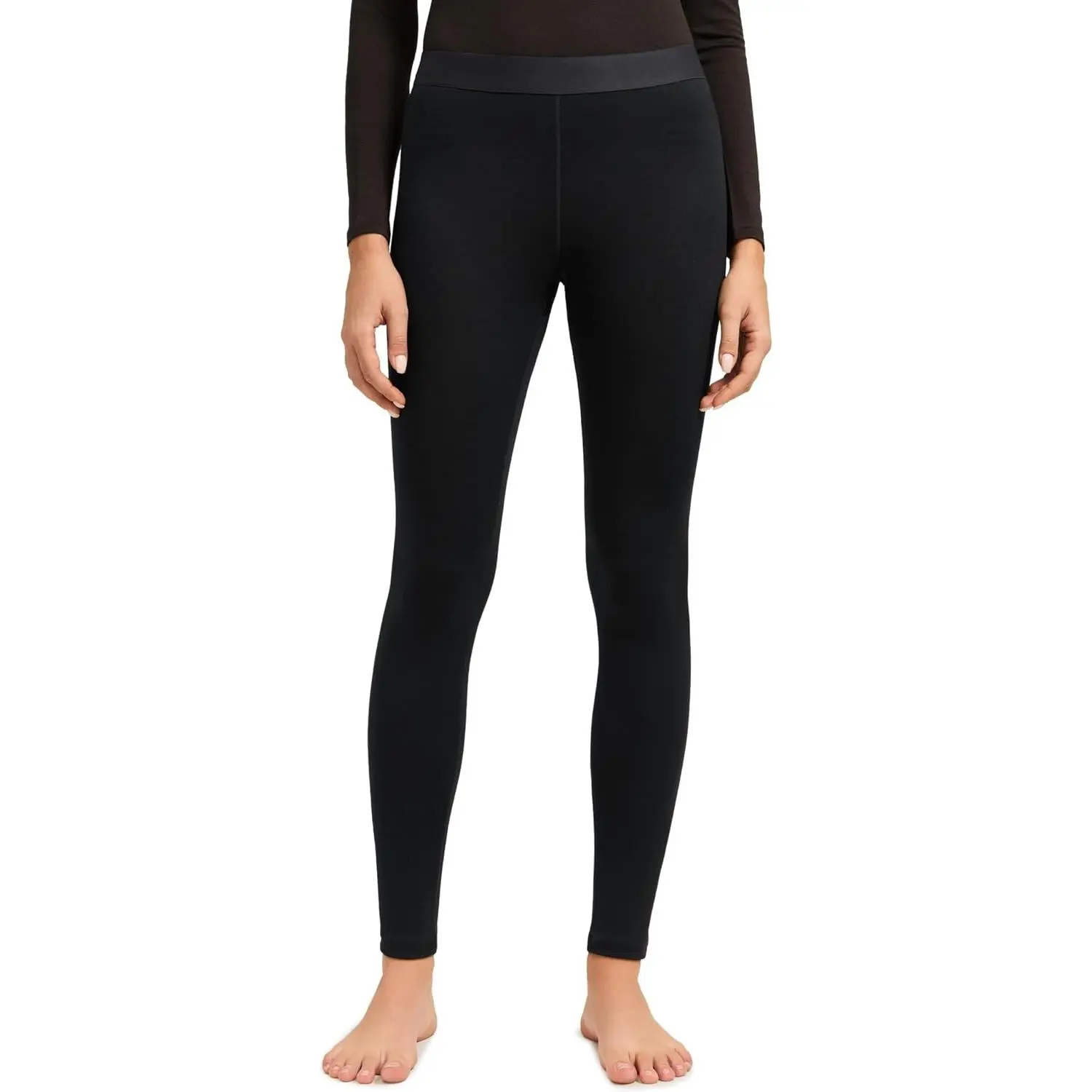Women's 190 Merino Wool Slim Fit Base Layer Leggings - Hiking, Outdoor Casual Wear, Thermal Underwear Tights with Comfy Breathable Fabric, Full Length