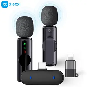 M11 Wireless Lavalier Microphone with Noise Cancellation for Live Streaming, Karaoke, Video Recording – Compatible with Phone & PC