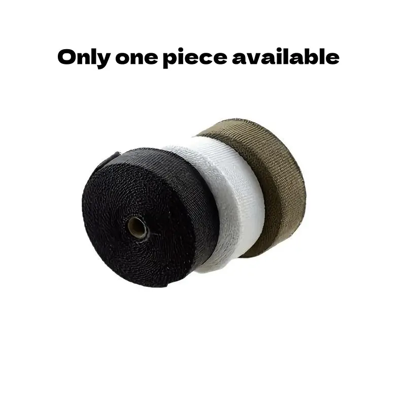 High-Temperature Glass Fiber Tape, 196.85 Inches, for Exhaust Wrapping, Car and Motorcycle Use, Durable Insulation, Halloween/christmas Gift