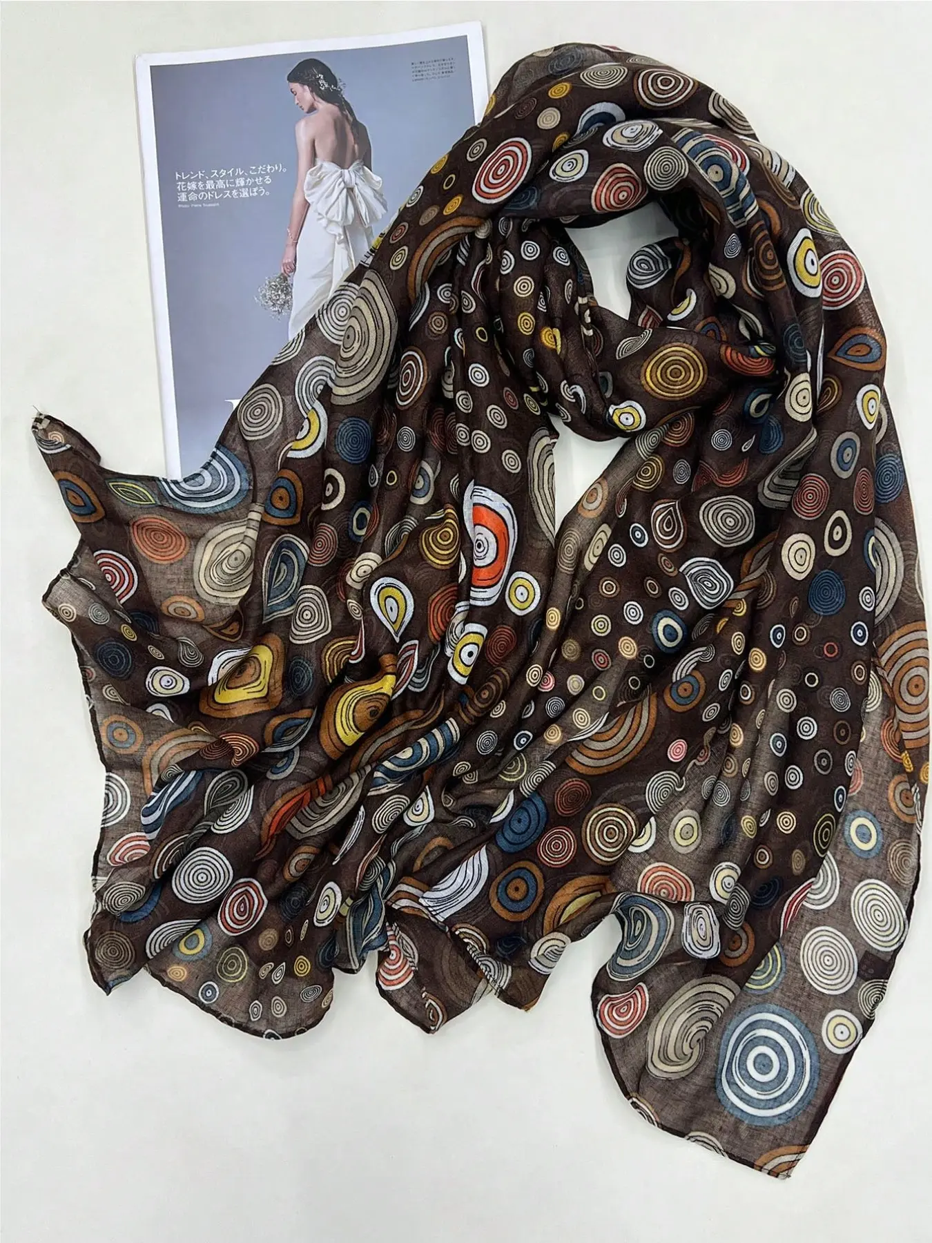 Cute Circle Scarf, Sweet Unique Vacation Photo Prop, Versatile Fashion Cosplay Beach Travel Gift, Party Shawl, Fall Winter New Women's Scarf