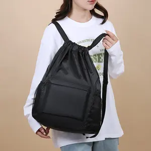 New Drawstring Basketball Equipment Bag Large Capacity Unisex Sports Backpack Simple Versatile for Travel Fitness Swimming Training Outdoor Basketball Storage
