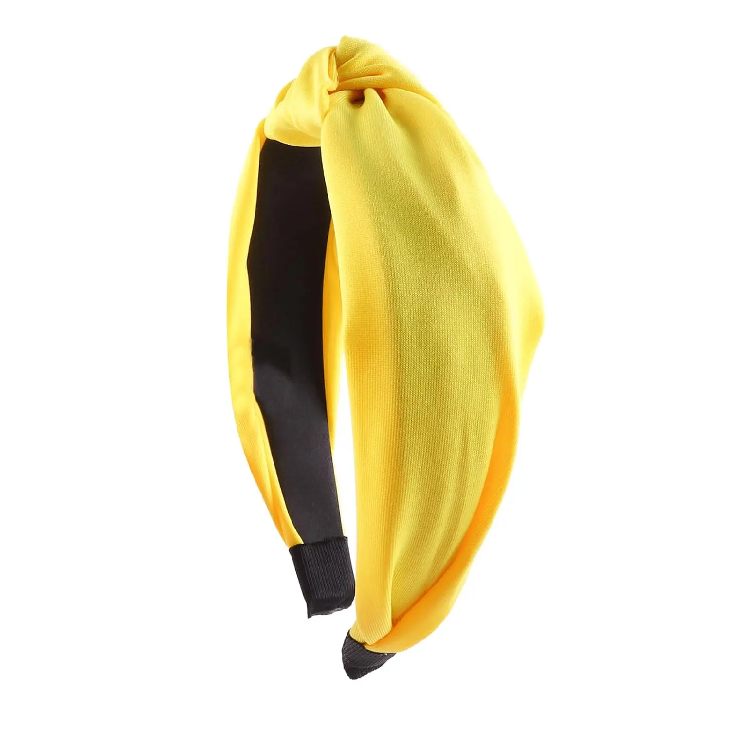 Yellow Knotted Headband Knot Hair Bands Fashion Elegant Hair Accessories for Women Girls Fall Thanksgiving Birthday Wedding Party Supplies