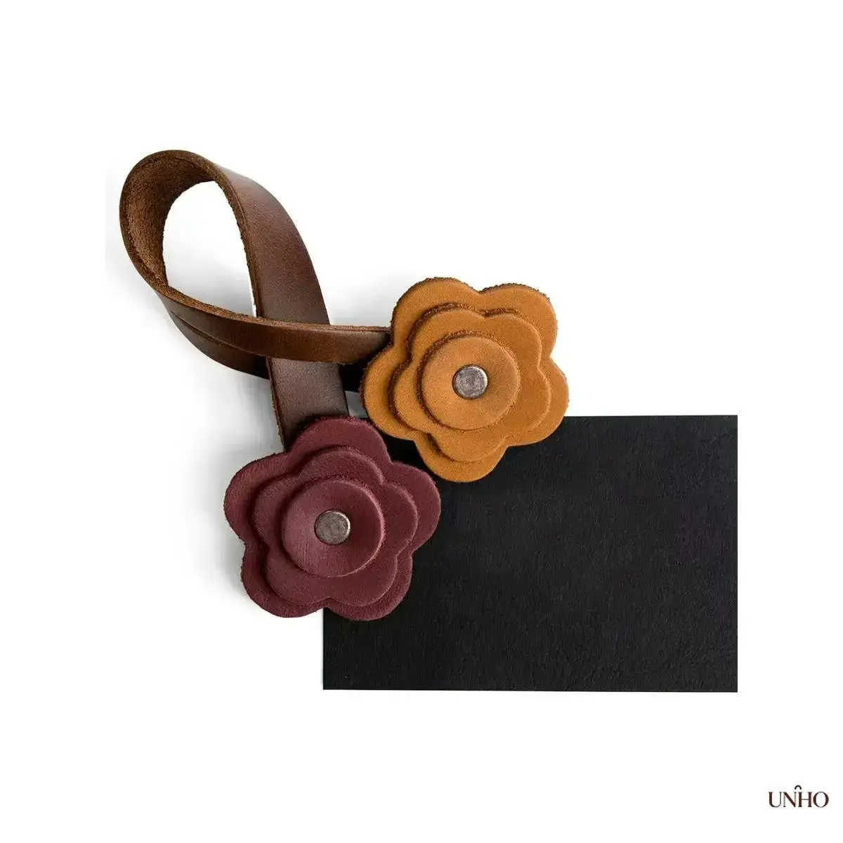Leather Rose Bag Charms - Elegant Purse Accessories for Handbags, Totes, Backpacks - Stylish Gift for Women