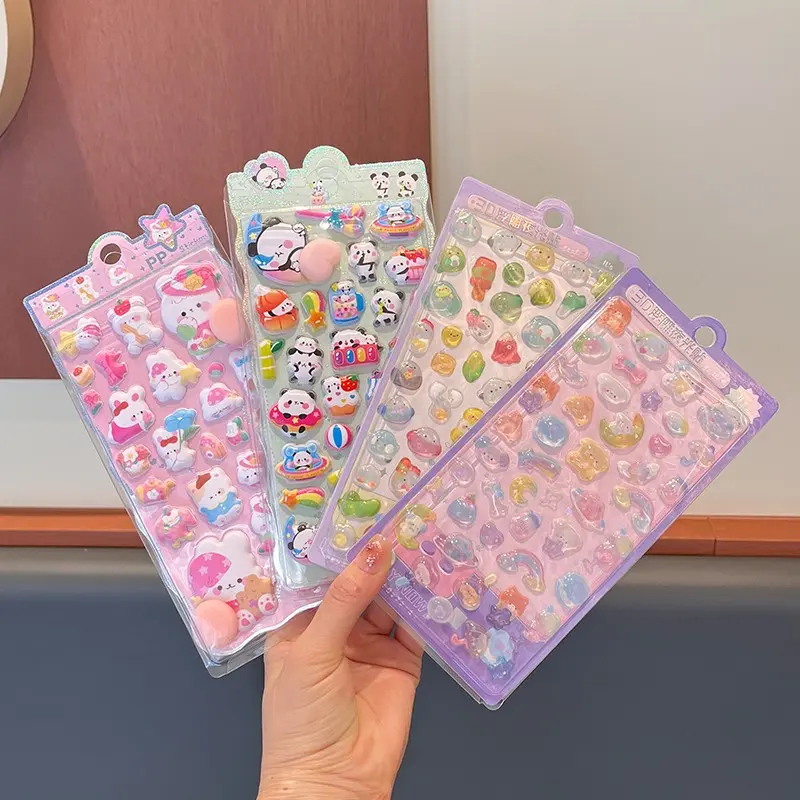 Cute 3D Stickers for Your Journal, Soft and Plush Feel, Perfect for Adding Color and Fun, Ideal for Crafting and Personalization