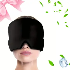 Gel Ice Mask Reusable Cold Therapy Cap, Eye Relaxation Elastic Ice Hat, Full Coverage Face Fatigue Relief, Ideal for Home Use