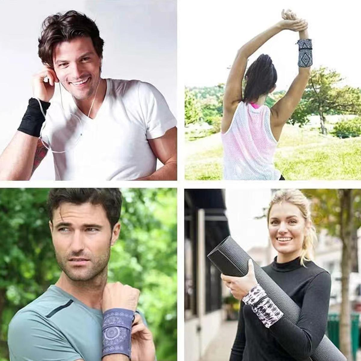 Outdoor Sports Wristband, 1 Count Wrist Stowage Bag for Women & Men, Breathable Wrist Wrap for Running Jogging Cycling, Breathable Wristbands, Sports Accessories