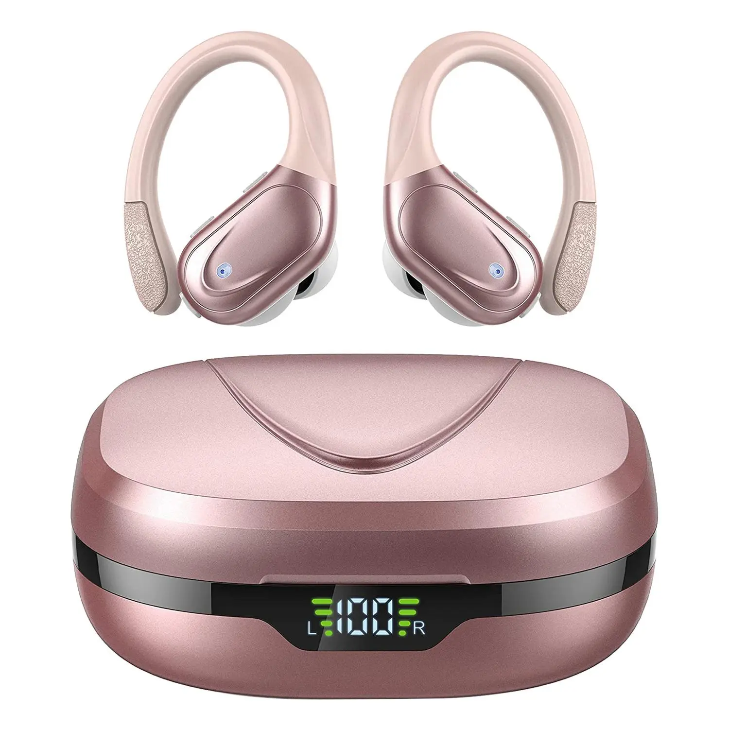 Wireless In-ear Headphones, In Ear Design, Audio Stereo Sound BT 5.3 Ear Hook Gaming Headset Earphones, Portable Waterproof Sports Bluetooth-compatible Earphones, Wireless Chargeable Headphones, Wireless Travel Earbuds, Waterproof Electronic Earbuds