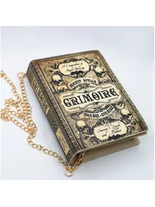 Unique Retro Style Magic Book Crossbody Shoulder Bag, Casual PU Material, All over Print, Suitable for All Seasons, Trendy Accessory