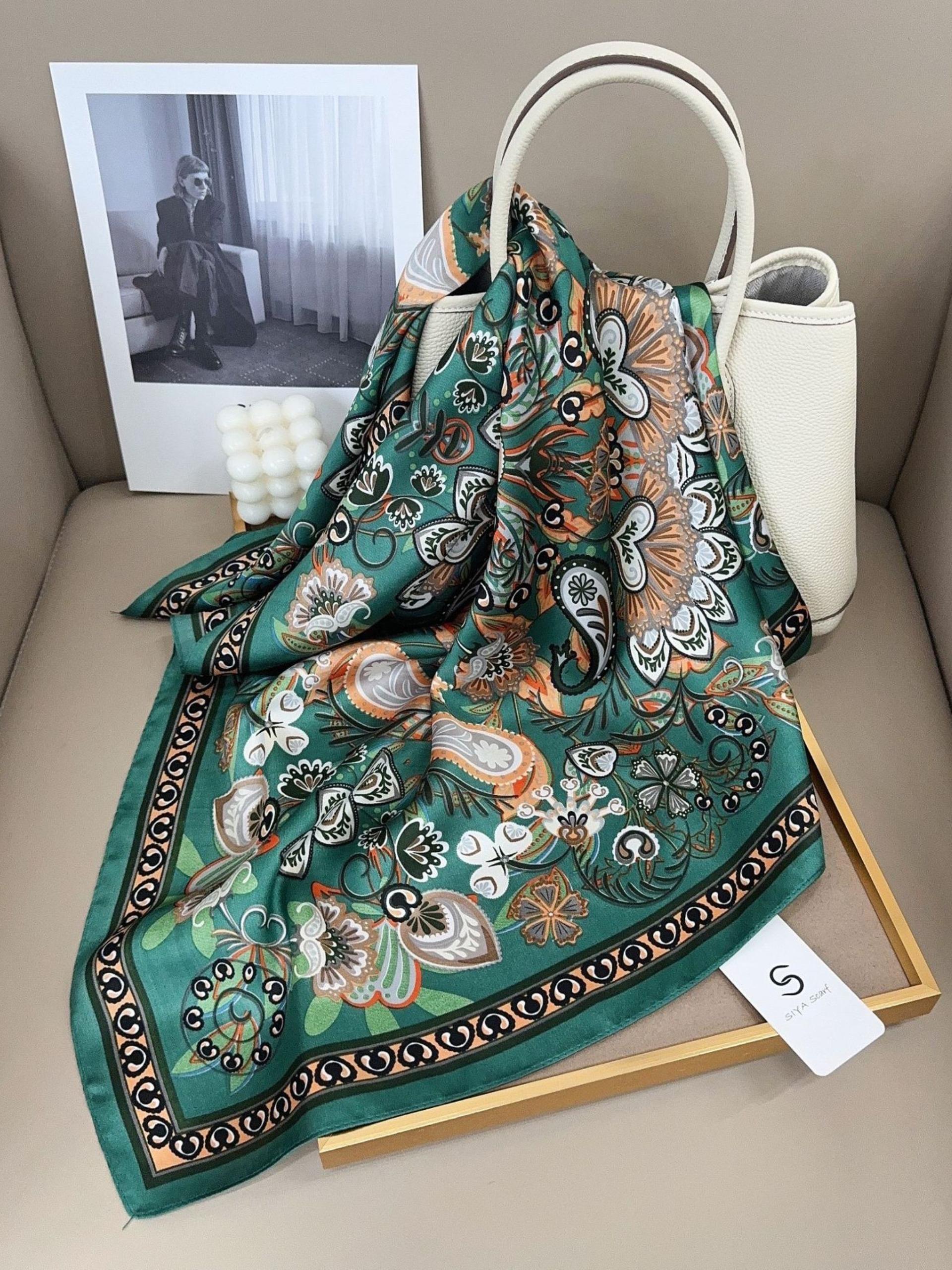 Women's Floral Spring and Summer Scarf, Lightweight Daily Headband and Hair Accessory to Elevate Your Style