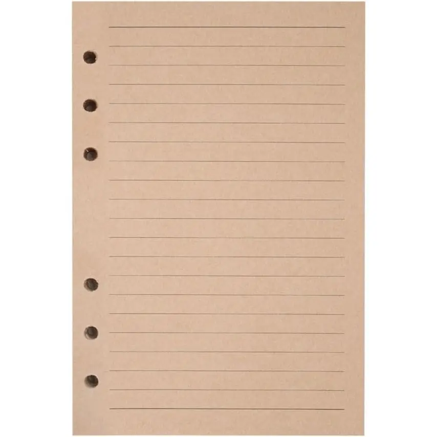 Refills Lined Paper,  Refillable A6 Paper for 5x7 Journal Notebook Inserts 200 Lined Pages