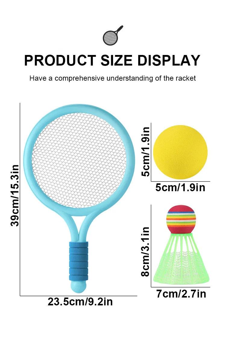 Children's Tennis Badminton Racket Set Outdoor Sports Toy for 3-12 Year Old Kids Kindergarten Play Badminton Tennis Racket Set