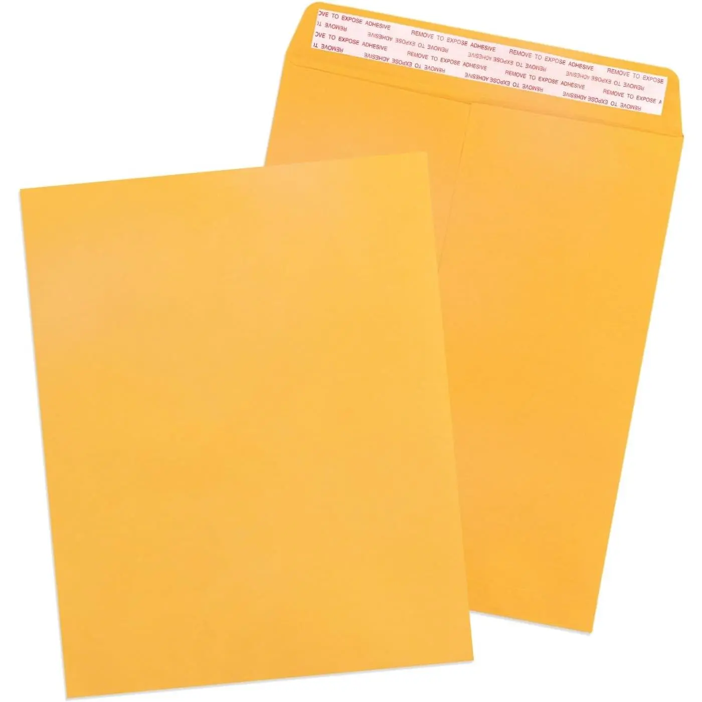 100 Pack 11.5x14.5 inch Manilla Envelopes | Large Yellow Envelopes, Peel & Seal Closure, Efficient Organization & Mailing, Open End