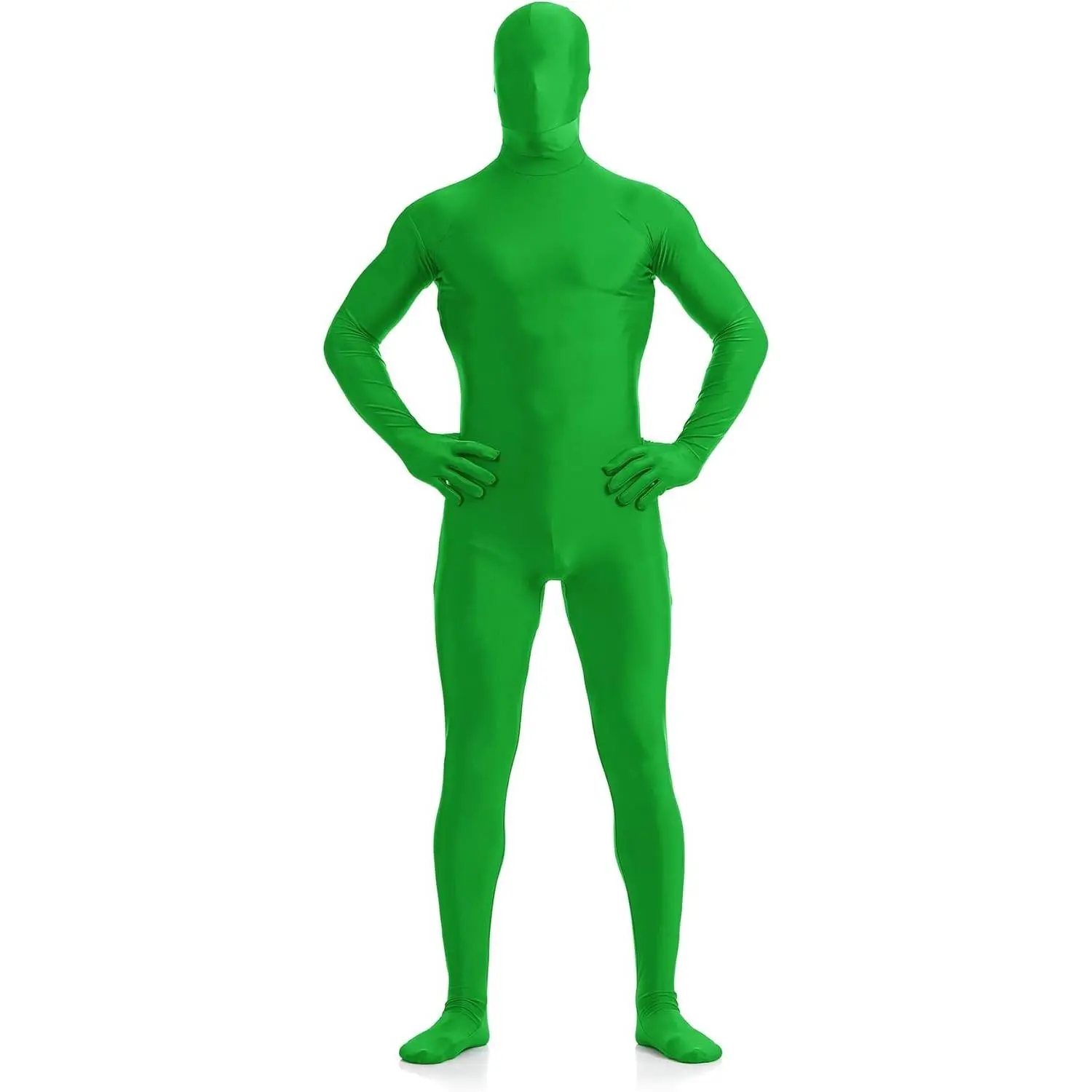 Men's and Women's Bodysuit Costume Stretchy Spandex Unitard Halloween Cosplay Full Body Suit Zentai Skin Suit
