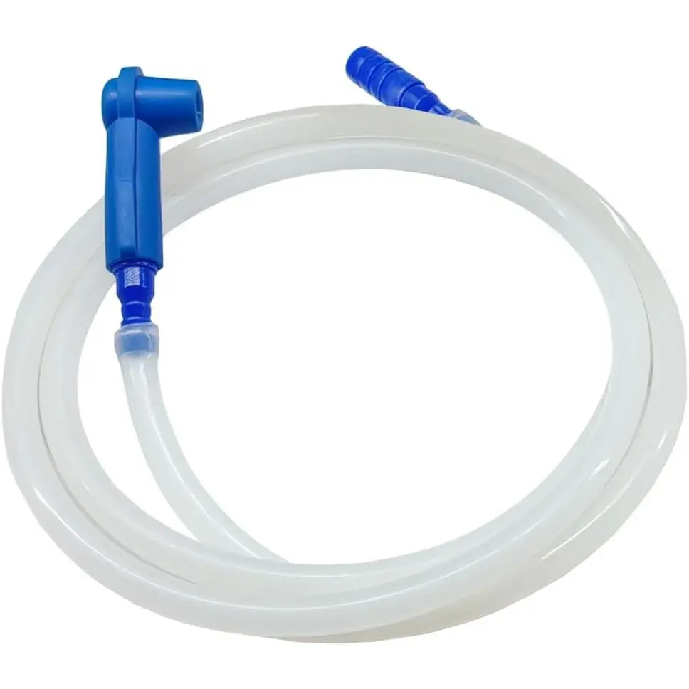 4.92 Ft Transparent Hydraulic Brake Fluid Bleeder Hose Set, Auto Fluid Extraction & Oil Drainage Tool with Adapter for Braking System Repair, Hydraulic Brakes, Soft Flexibility