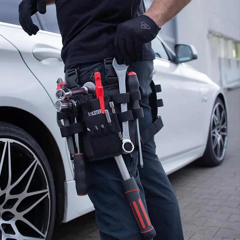 Tool Bag Belt, multi-functional Oxford cloth car electrician repair tool bag, waist bag tool rack