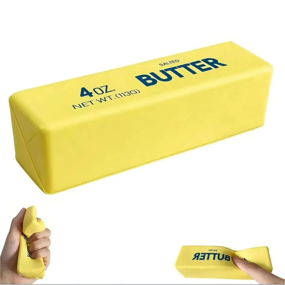 Butter Squishy Stress Ball Cream Stick Toy - Natural Cream Fragrance, Silent Soft Squeeze Fidget Toy for Stress Relief & Hand Exercise, Ideal Holiday Gift for All Ages