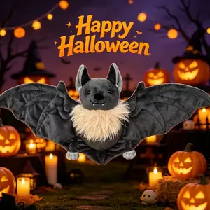 Halloween New Bat Plush Toy Doll, Halloween Decoration Gift, Soft and Cuddly Bat Stuffed Animal, Perfect for Kids and Collectors