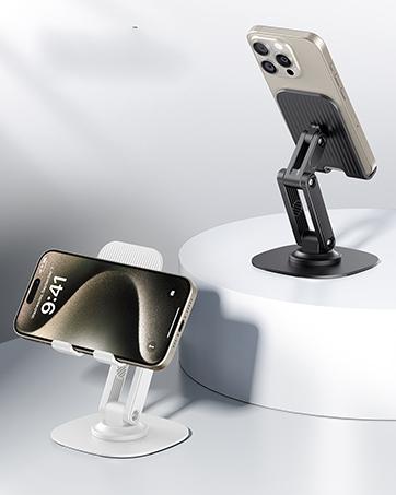 360°Rotating for MagSafe Tripod, Adjustable Aluminum Magnetic Phone Tripod for iPhone 17/16/15/14 Pro Max Air, Foldable Cell Phone Stand Fits Vlog, Gym, Travel Essentials Accessories