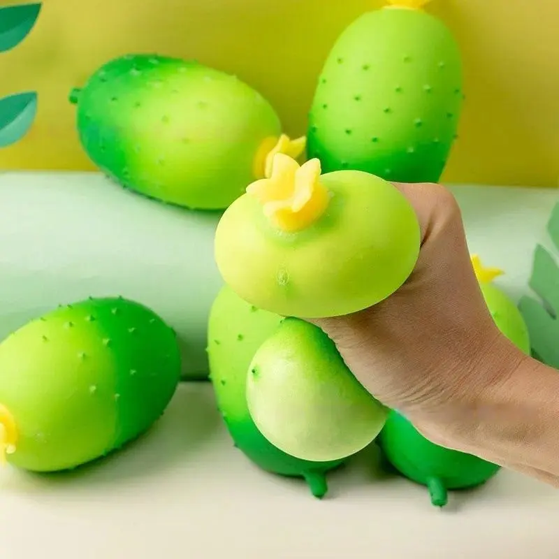 Flour Simulation Fruit and Vegetable Pinch Cucumber Pinch Music Decompression Artifact Children's Decompression Small Toy Gifts