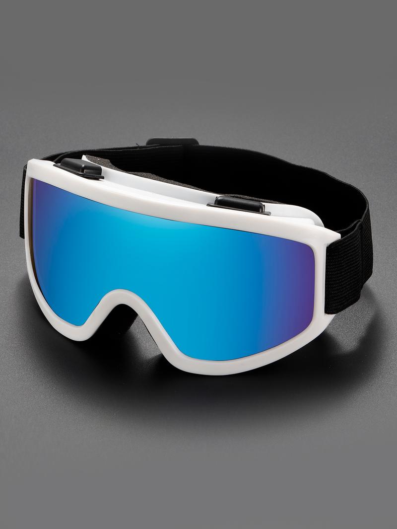 Unisex One-Piece Large-Frame Ski Goggles: Day-Night Versatile Lens, Padded Windproof Fit for Skiing/Snowboarding, High-Definition Anti-Fog Shades for Mountaineering & Winter Adventures