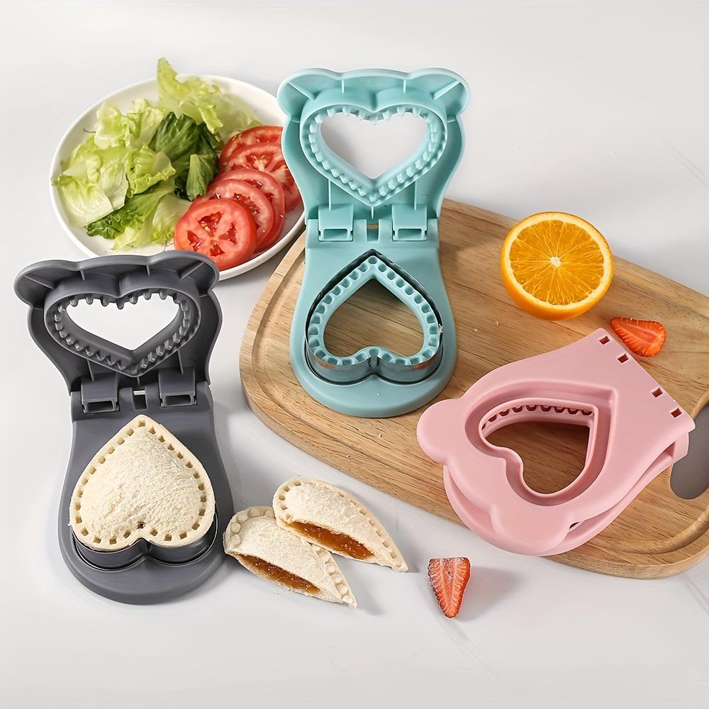 1pc, Heart Shaped Sandwich Cutter And Sealer, Easy Pastry Cutter, For Lunch Box Decoration, Baking Tools, Kitchen Accessories