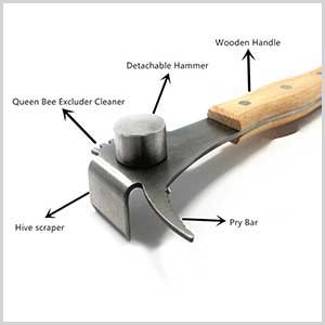 Multipurpose Hive with Wooden Handle and 7 Functions Beekeeping Hive Scraper Tool Beekeeping Equipment