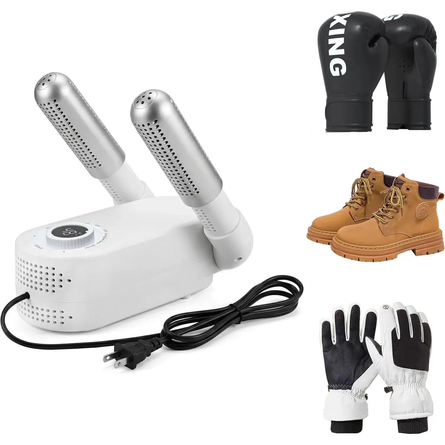 Shoe and Boot Dryer, Household Portable Shoes Boots Dryer, Continuous Constant Temperature, 360° Hot Air Circulation, Scheduled Shutdown, for Shoes Boots/Gloves/Socks