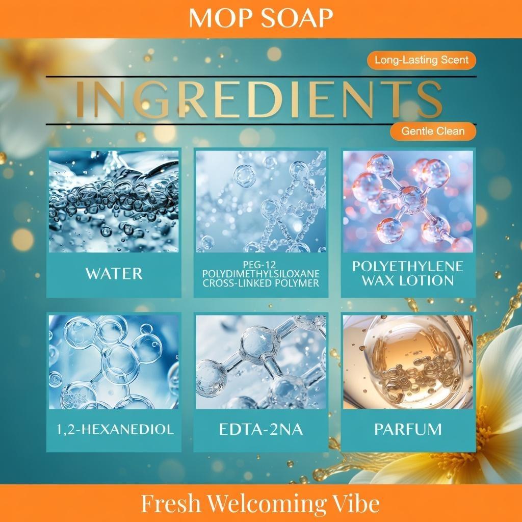 Scented Mop Cleaner Floor Solution - Multi-Surface Stain Remover, Long Lasting Fresh Aromatherapy Fragrance, Safe for All Floor Types