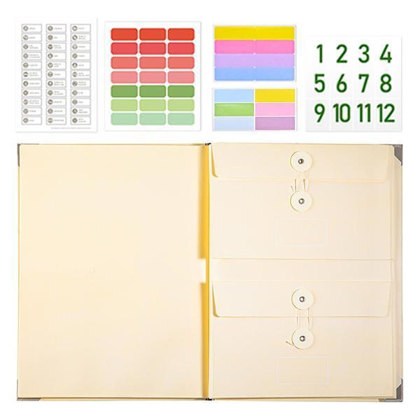 1 durable, reinforced ring binder for document organisation | Emergency ring binder for vital documents, birth certificates and estate planning