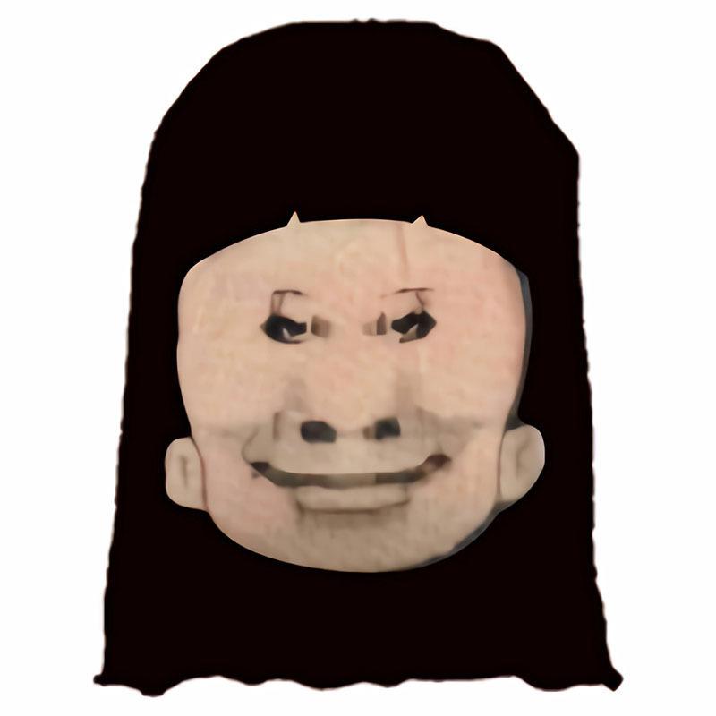 Popular funny hood mask tricky funny face big head dragon picture expression bag hood cycling mask breathable