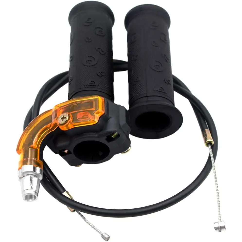 7/8" 22mm Twist Throttle Accelerator Grip and Throttle Cable for 47cc 49cc Dirt Bike Mini Bike Pit Bike ATV Quad Pocket
