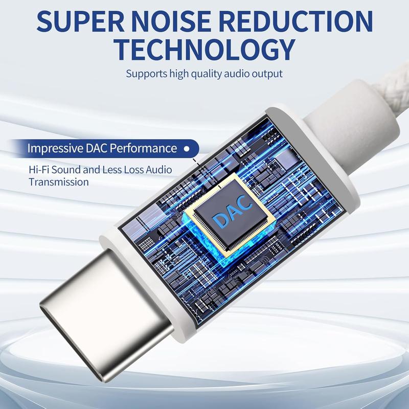 Aux to USB C  6.6 ft, USB C to 3.5mm Audio Aux Jack  Type C to 3.5mm Headphone  Stereo Cord Compatible with  16 15/15Plus/Pro/Pro Max, Galaxy S24 S23 iPad Pro Air Pixel