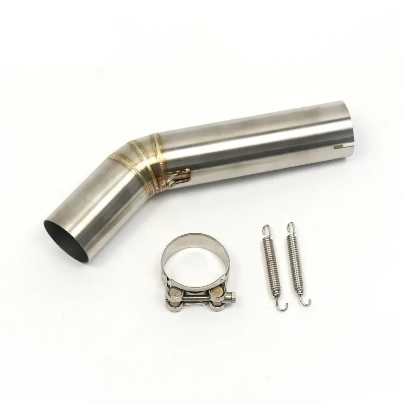 Motorcycle Exhaust Mid Connector Pipe Replacement for Suzuki Gsx-R 600 750 2006-2007, Durable Motorcycle Parts, Easy Installation