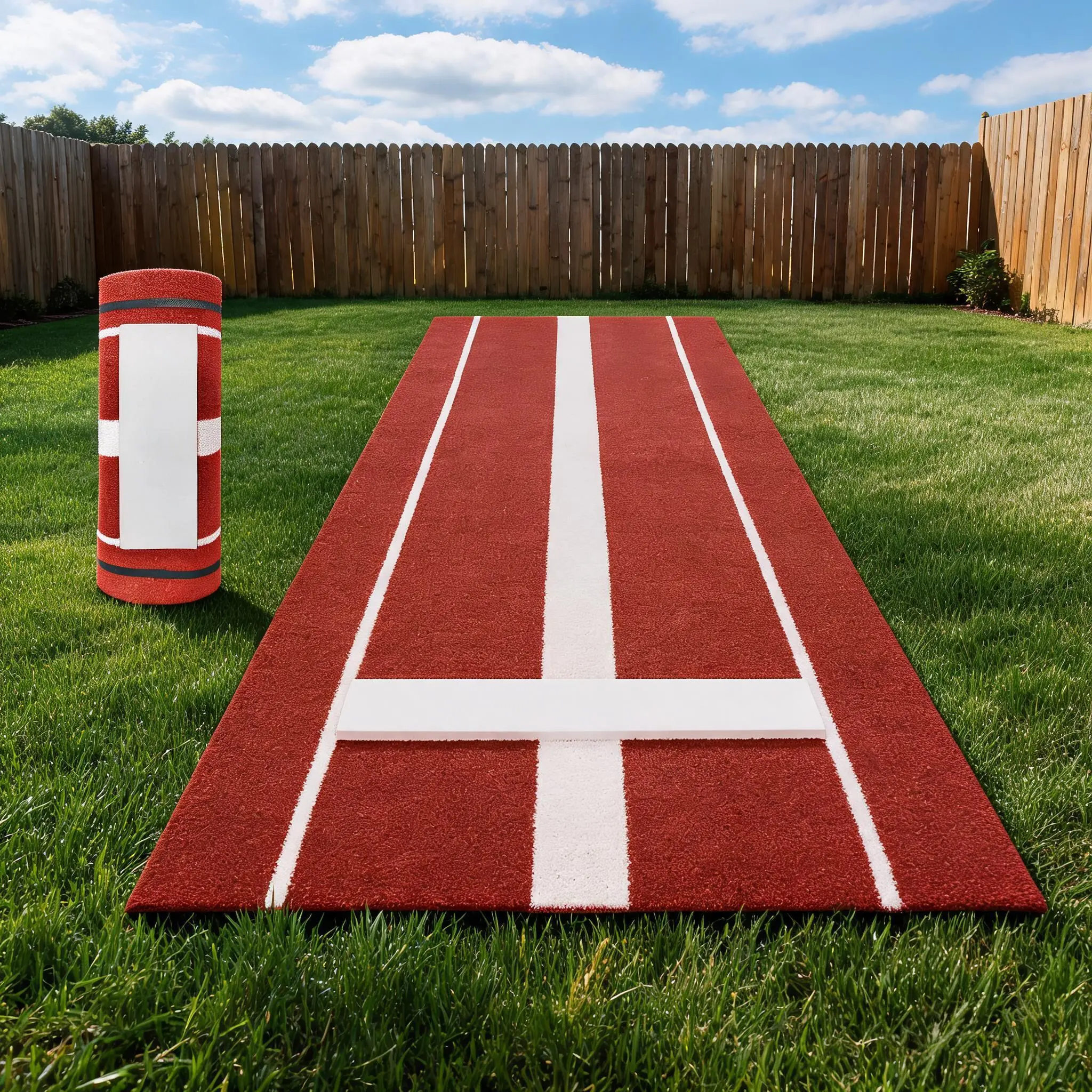 10x3ft Professional Baseball Softball Pitching Mat, Dense Anti-Fade Synthetic Turf with Non-Slip Rubber Base, Portable Collapsible Training Pad Easy to Clean for Indoor Outdoor Drills