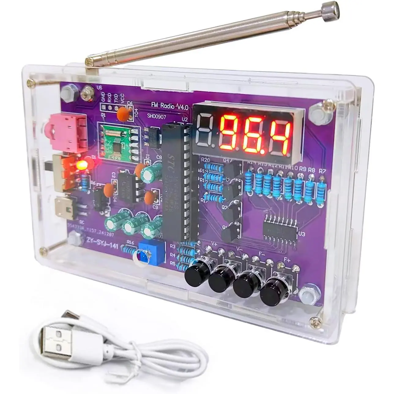 Soldering Practice Kit for School Projects, Beginners & Adults with 2 Power Supply Modes for Soldering Learning & Teaching