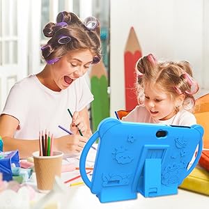 Tablet 7 inch Android 12.0 for, 4GB RAM 32GB ROM Bluetooth IPS Screen Parental Control Dual Camera Shockproof Case for Educational Games, (Blue) Tablet 7 inch Android 12.0 for, 4GB RAM 32GB ROM Bluetooth IPS Screen Parental Control Dual Camera Shockproof Case for Educational Games, (Blue)