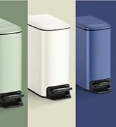 Glass Qtip Holder Dispenser - 10 oz Clear Canister Apothecary Jar, Bathroom Vanity Storage Organizer Set for Cotton Swabs, Pads, Floss Picks, Small Contain