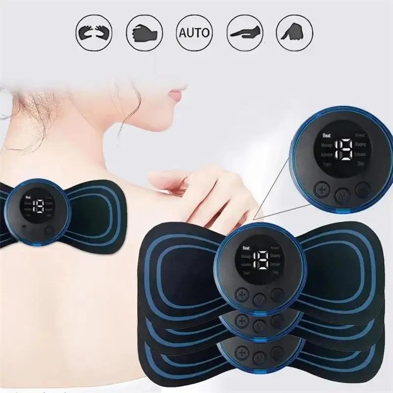 2026 Muscle Electric Massager  EMS Neck Massage Machine 8 Modes 19 Levels of Strength Vibrater Instrument