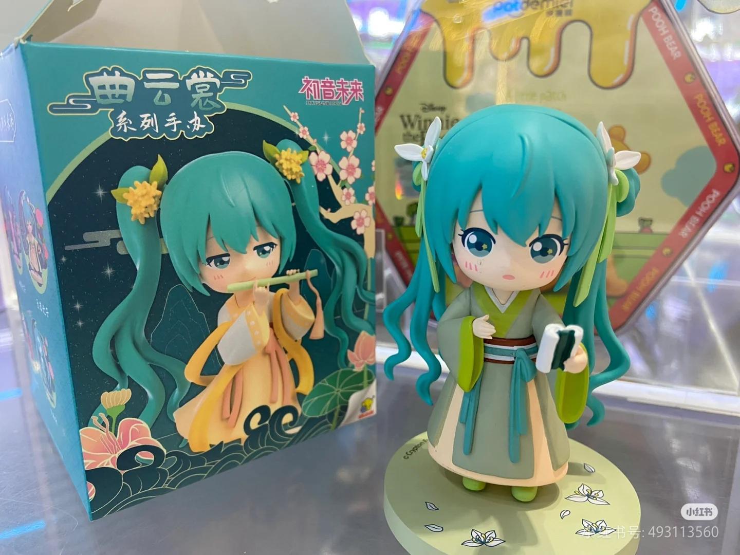 Hot Hatsune Miku Animation Game Blind Box Toys Hanfu Chinese Traditional Cloth Q-Version Anime Figures Action Model Collection popular
