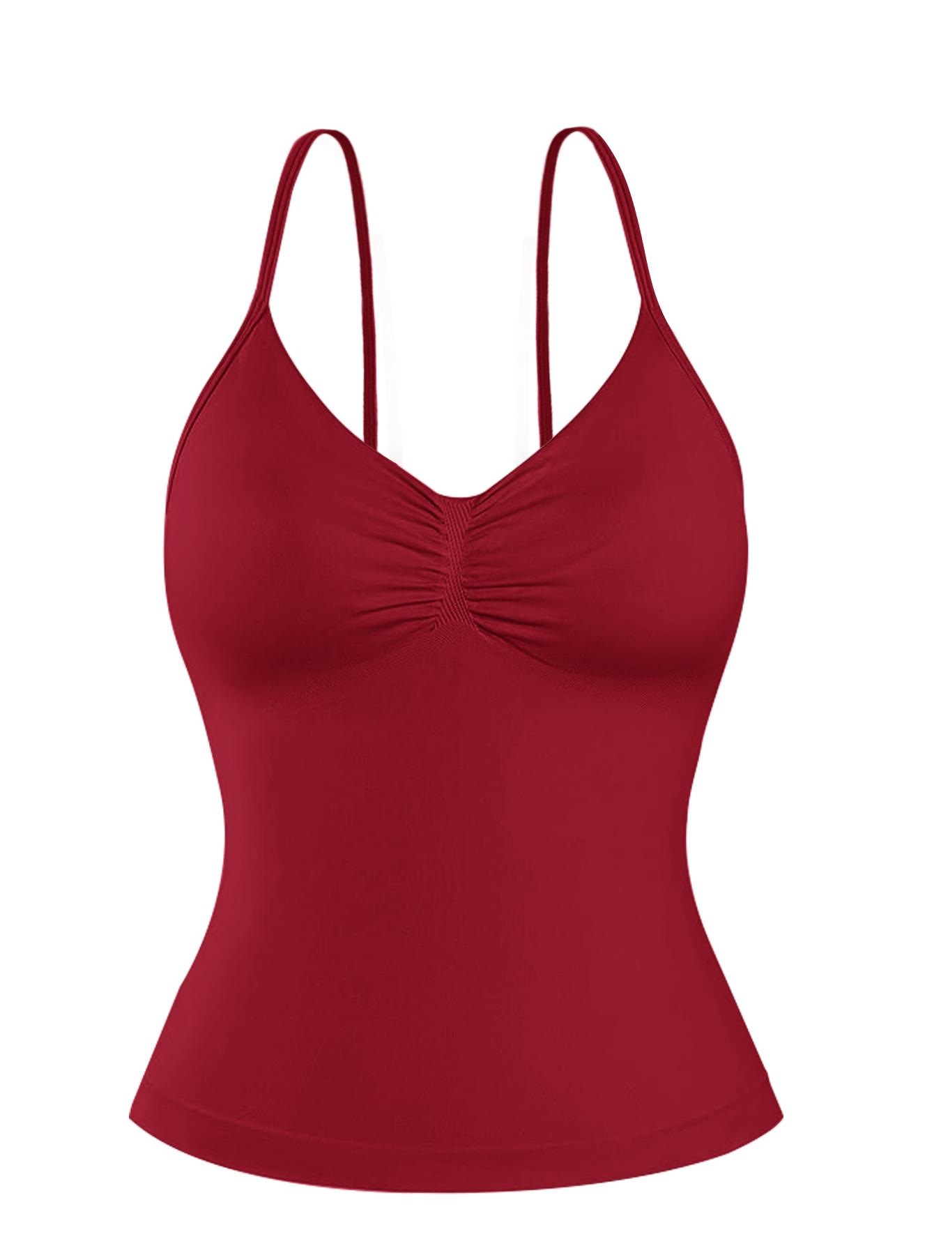 Women's Solid Color Sports Singlet, Tight-fitting Adjustable Spaghetti Strap Backless Sleeveless Sports Top for Yoga Gym Workout, Ladies Sportswear for Indoor Outdoor Wear, Casual Workout Tops, Gym Workout Clothes, Athletic Yoga Tops