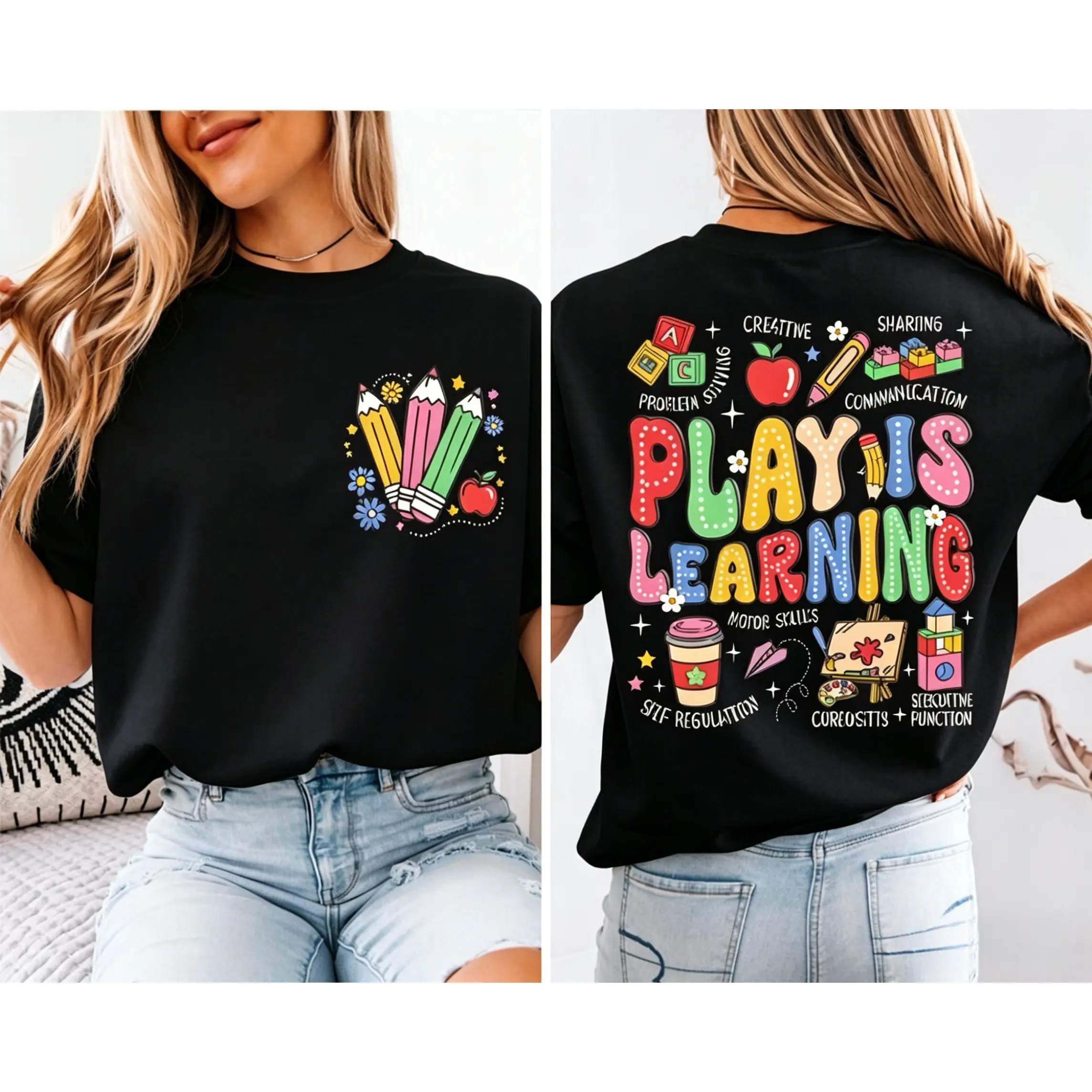 Play Teacher T-Shirt, Play Therapist T-shirt, Play Is Learning Shirt, Preschool Teaching Shirt, Kindergarten Teacher Shirt