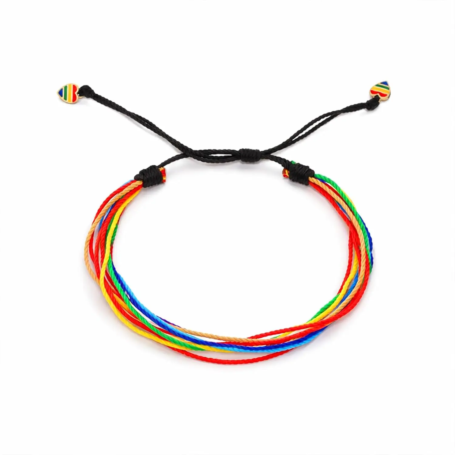 Lesbian Gifts LGBTQ Gay Trans Pride Bracelet LGBT Rainbow Bridge Bisexual Transgender Pansexual Asexual Strap Wrist Wrap Rope