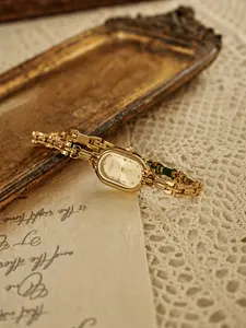 Women's Elegant Vintage Quartz Watch, Fashion Watch for Party, Daily Clothing Decor, Trendy All-Match Exquisite Watch for Birthday Gift, Quartz Wristwatch