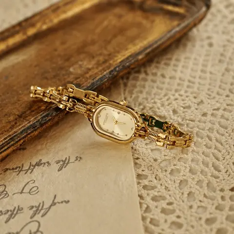 Women's Elegant Vintage Quartz Watch, Fashion Watch for Party, Daily Clothing Decor, Trendy All-Match Exquisite Watch for Birthday Gift, Quartz Wristwatch, Quartz Analog Watch, Fashion Wristwatches