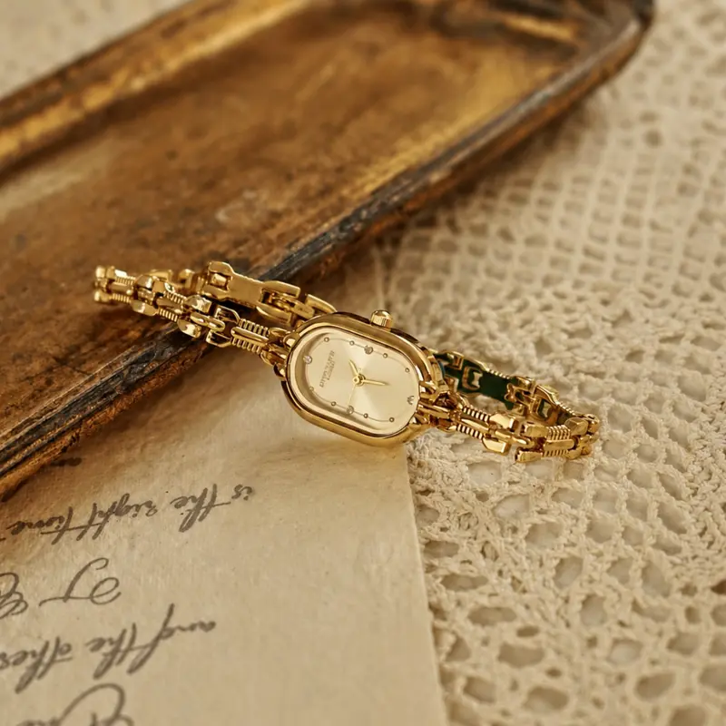 Women's Elegant Vintage Quartz Watch, Fashion Watch for Party, Daily Clothing Decor, Trendy All-Match Exquisite Watch for Birthday Gift, Quartz Wristwatch, Quartz Analog Watch, Fashion Wristwatches