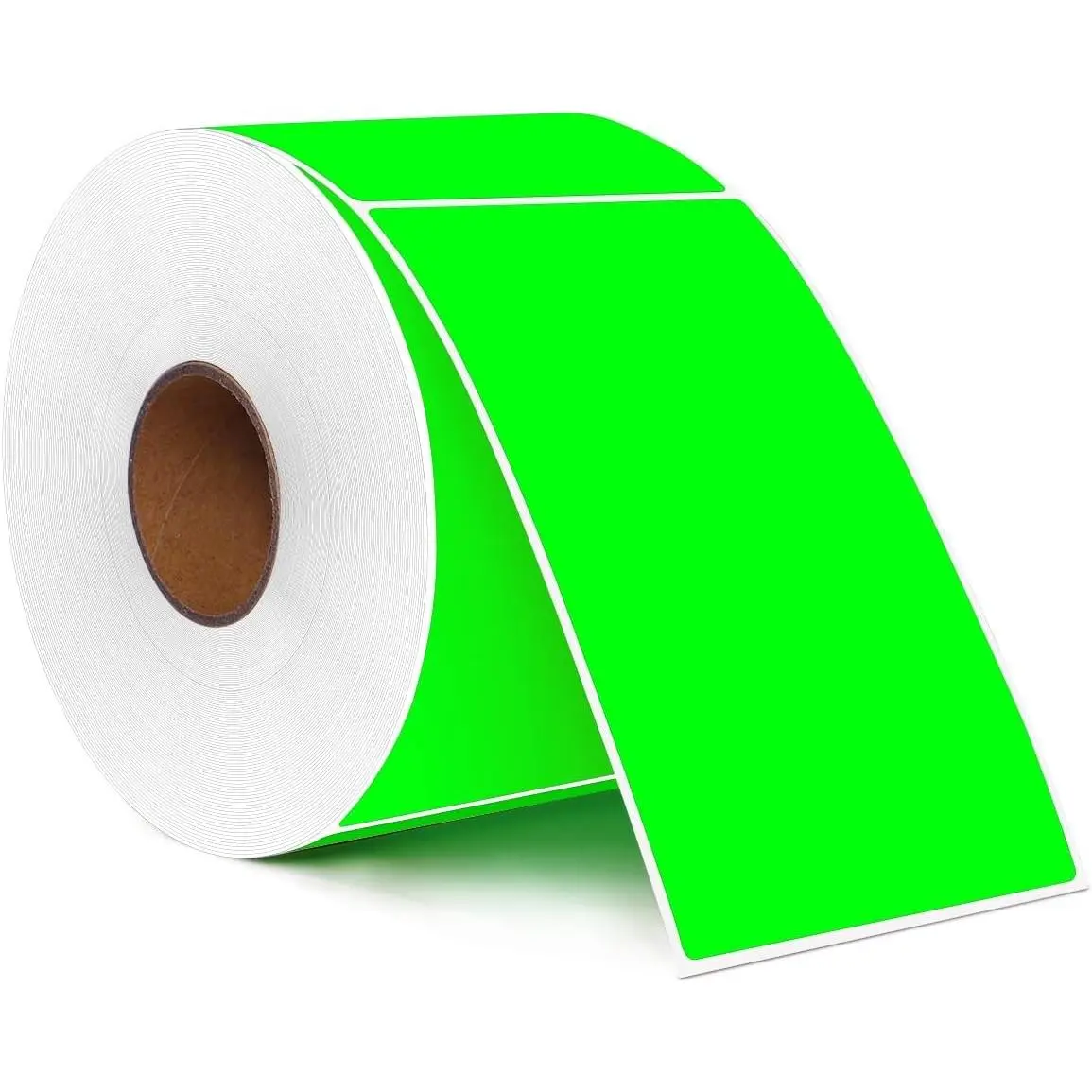 3 X 5 Inch Rectangle Adhesive Color Coding Stickers,Square Inventory Label Stickers -500Per Dispenser Box (Fluorescent Green)