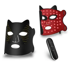 LED Silicone Mask, USB Rechargeable LED Color Light Mask Instrument, Household Facial Mask Spectrometer, Personal Care Appliances, Skin Repair